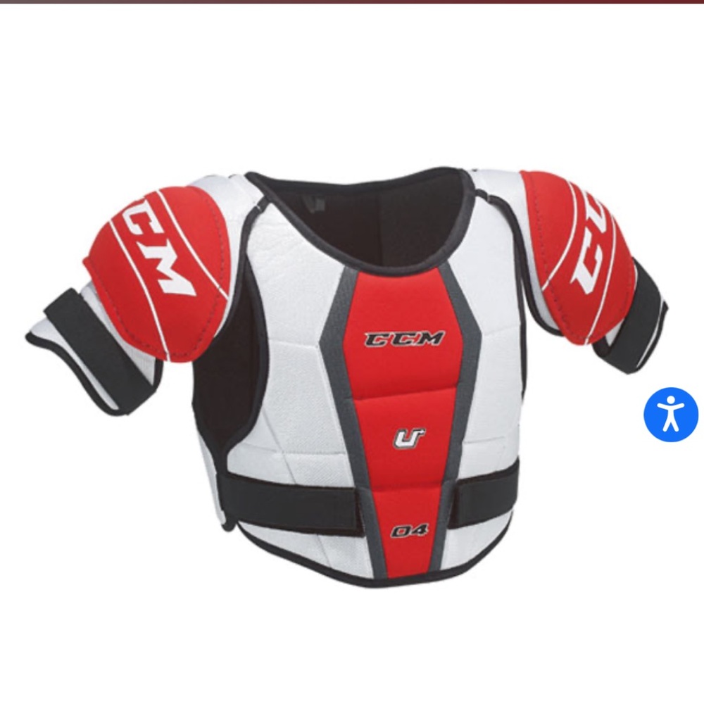 CCM Kids Protective Hockey Shirt - Red and White (6-8 yo)